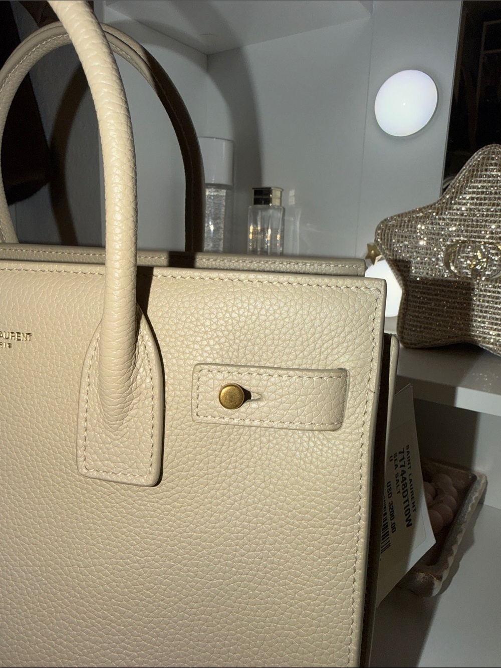 Saint Laurent Sac de Jour leather satchel Top handles with crossbody strap - Picture 7 of 13